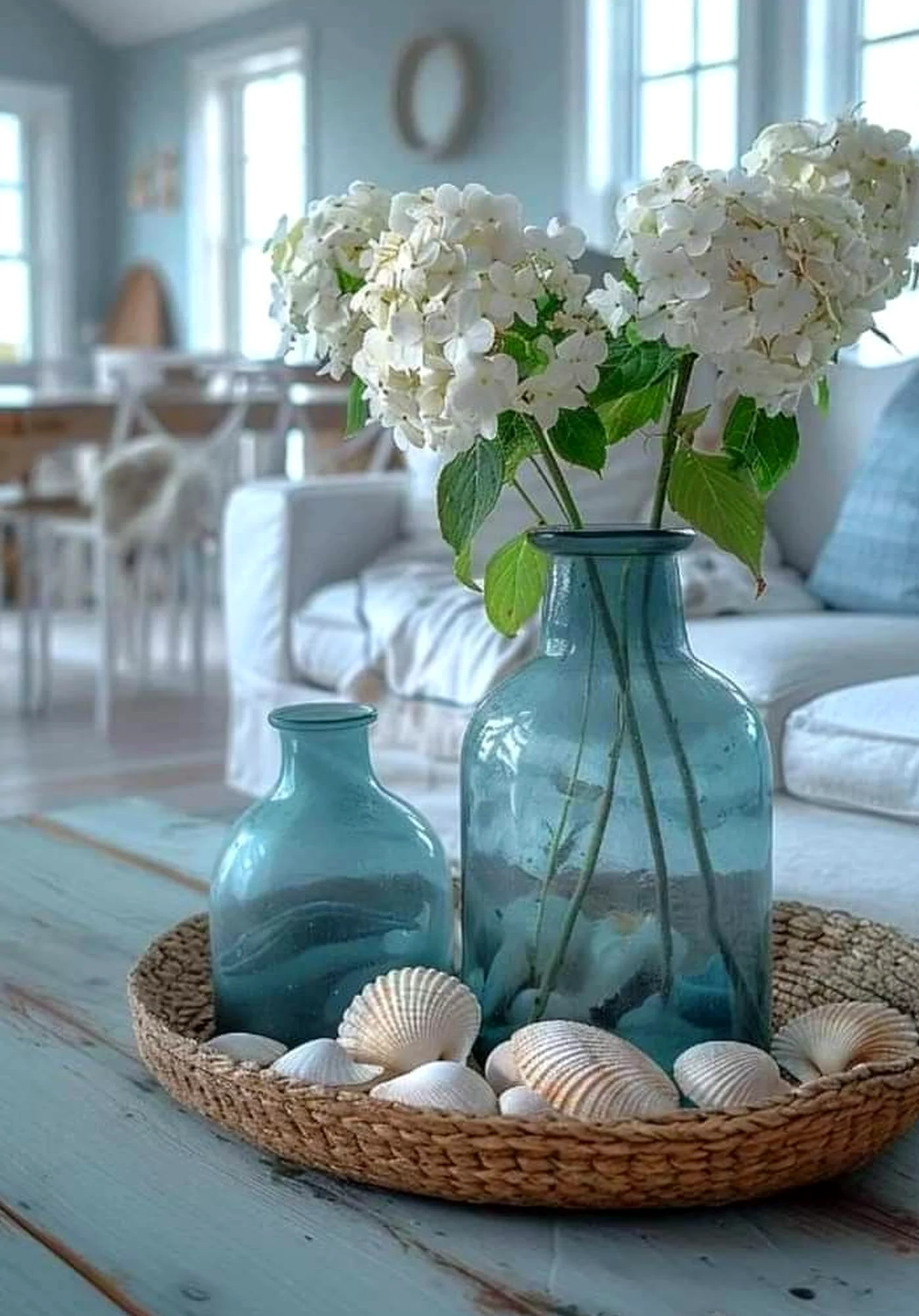 Elegant breakfast table supports the sitting area through balance, leaving the space feeling simple yet expressive.