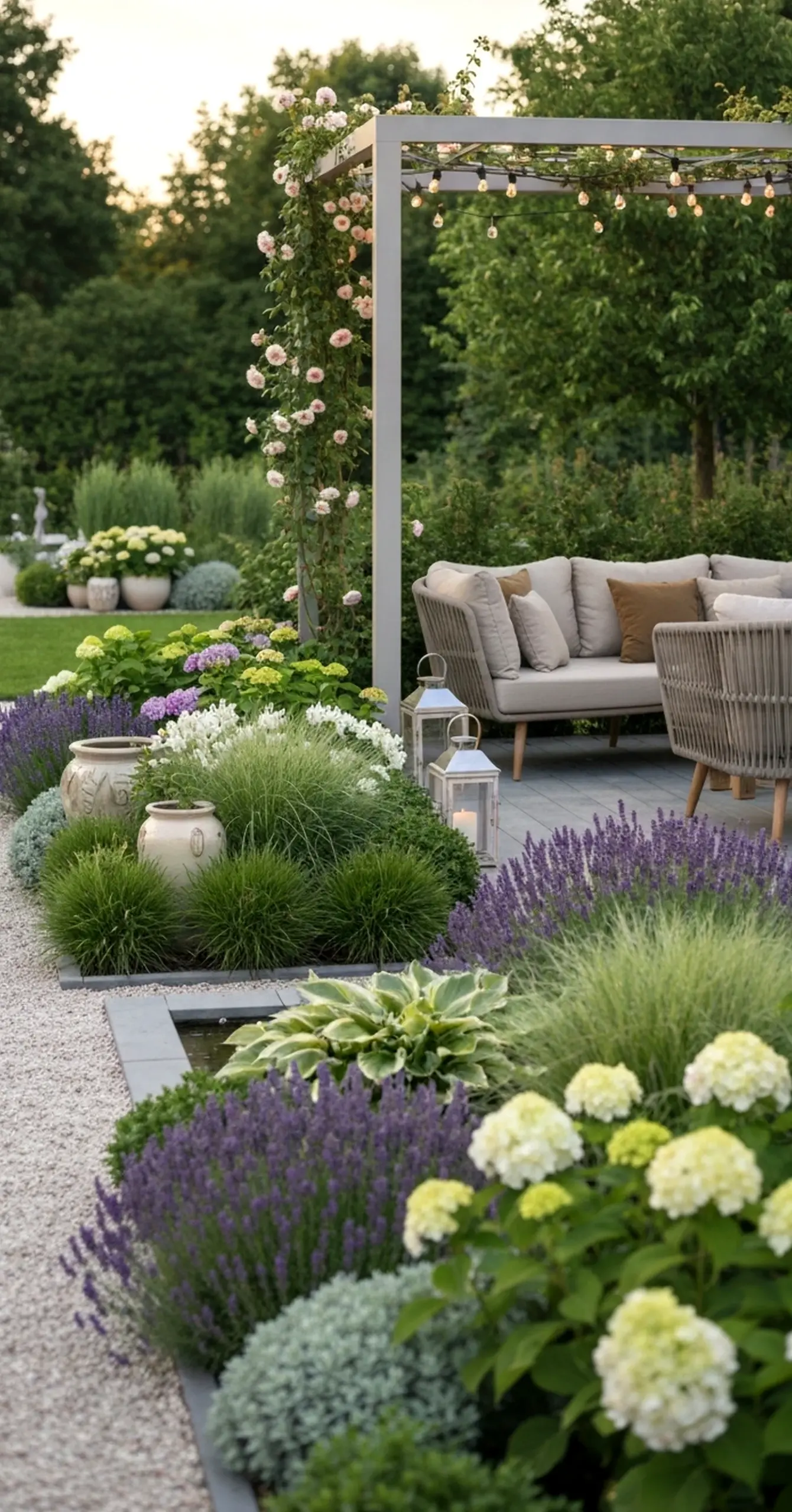 Tactile painted door adds a clear layer of softness, helping the view feel simple yet expressive.