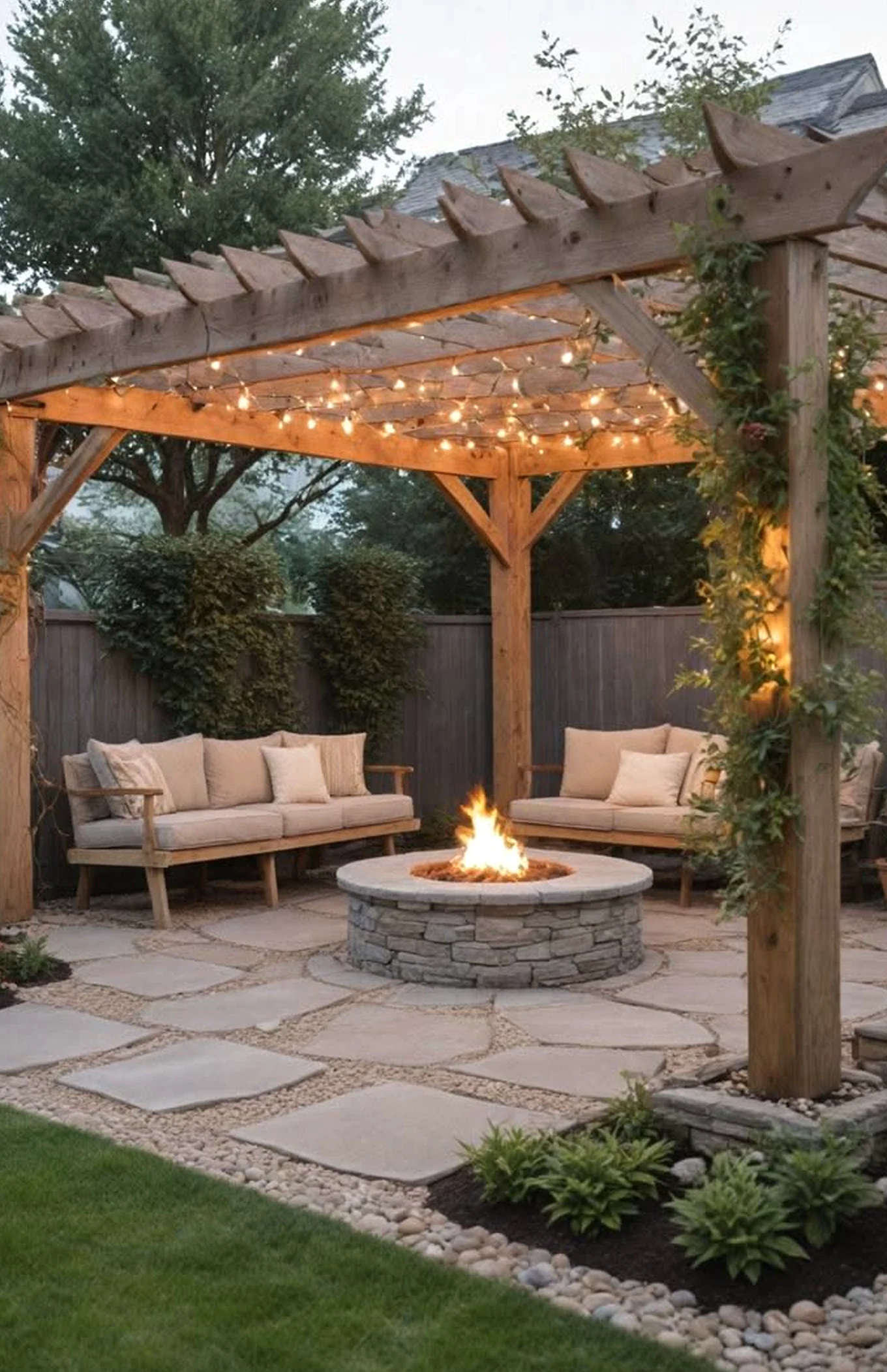 Fresh patio corner adds a clear layer of depth, helping the setting feel fresh and intentional.