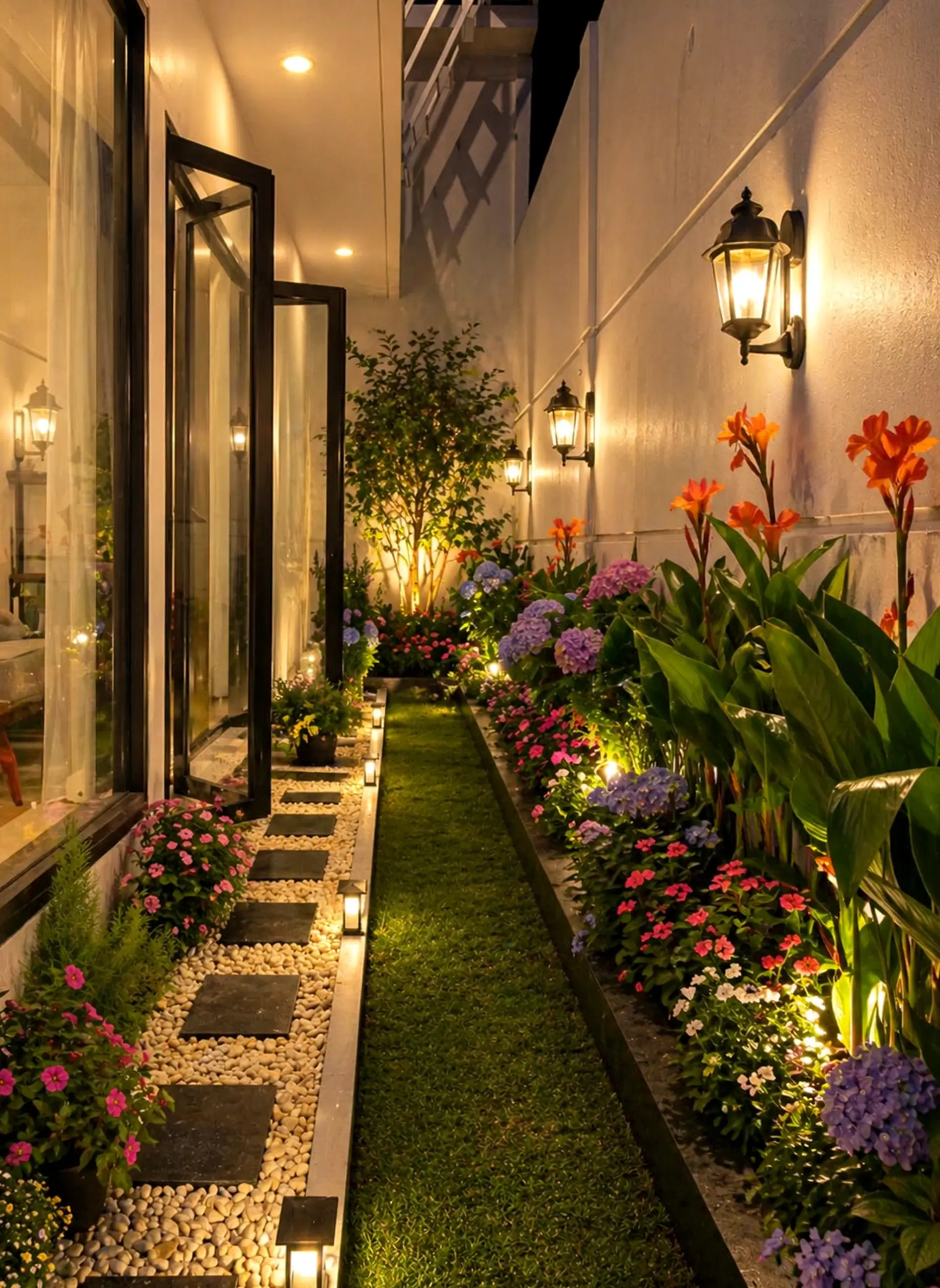 Quiet floor pattern gives the composition more freshness, so the whole view feels settled and welcoming.