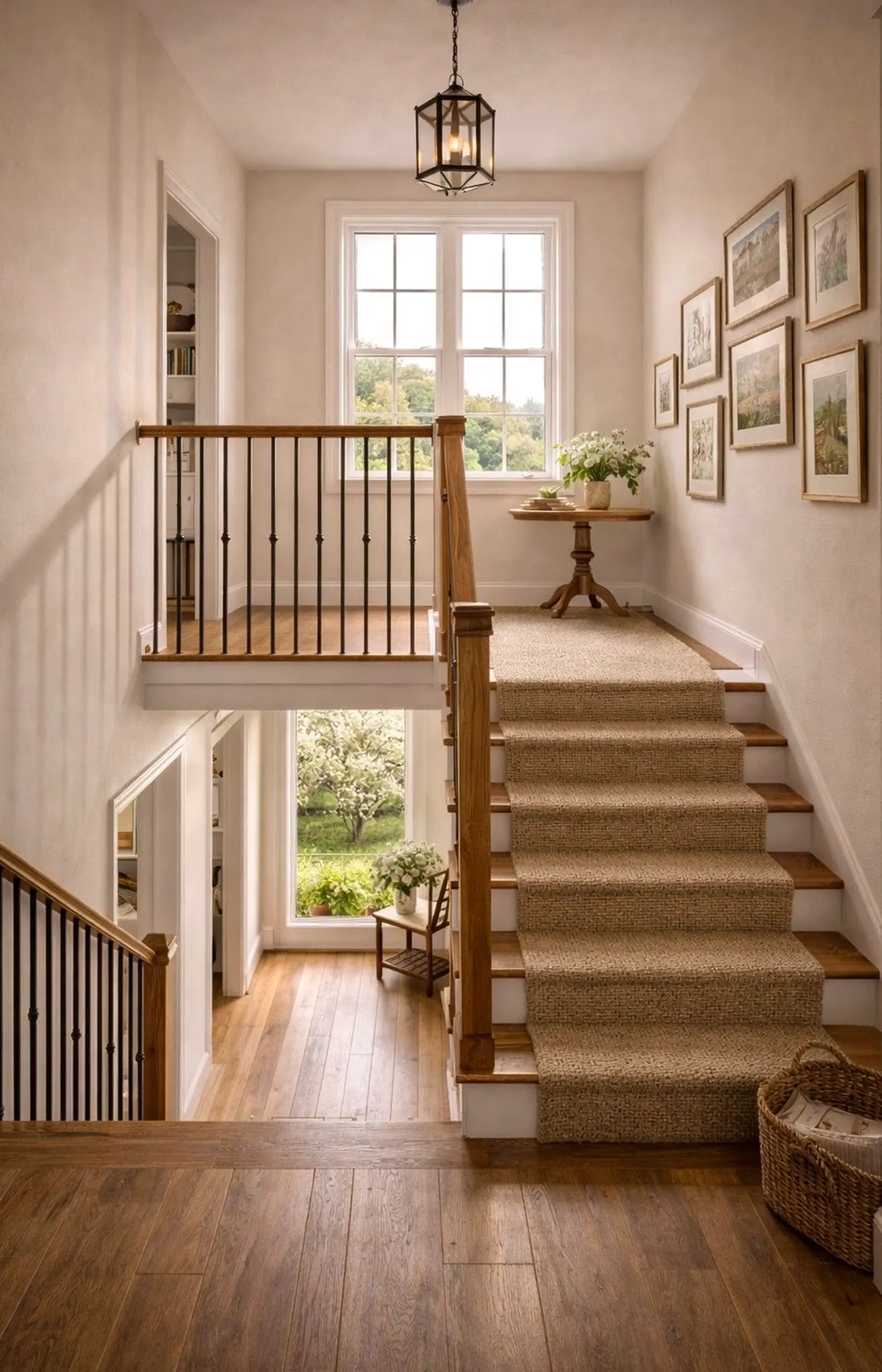 Natural kitchen nook supports the corner through balance, leaving the space feeling bright but not busy.