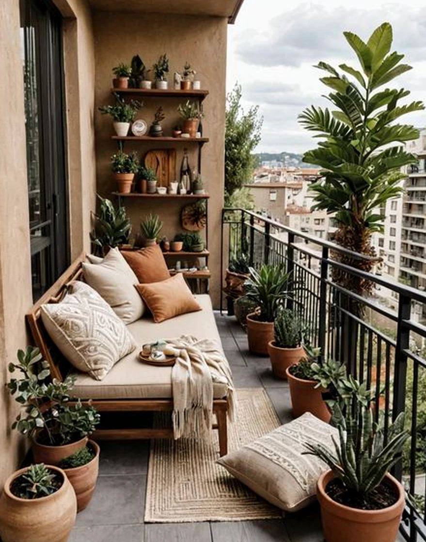 Polished greenhouse corner gives the sitting area more movement, so the whole view feels easy to enjoy.