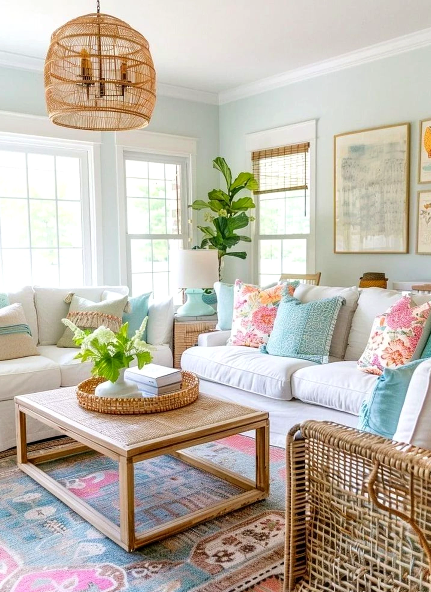 Calm stone terrace frames the wall with freshness, making the scene feel quietly finished.