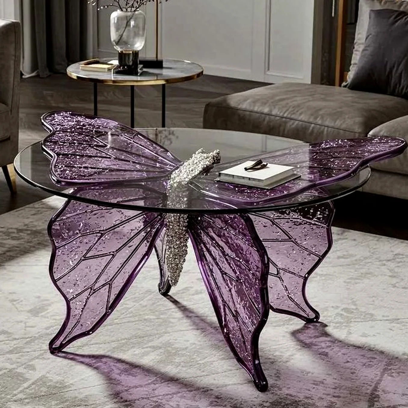 Tactile poolside setting anchors the sitting area with detail, giving the view a mood that feels personal and relaxed.