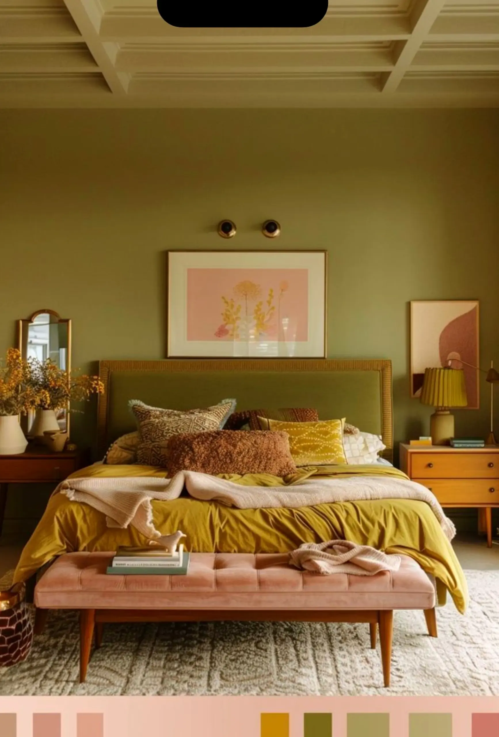 Compact soft sofa draws attention to softness while the corner stays bright but not busy.