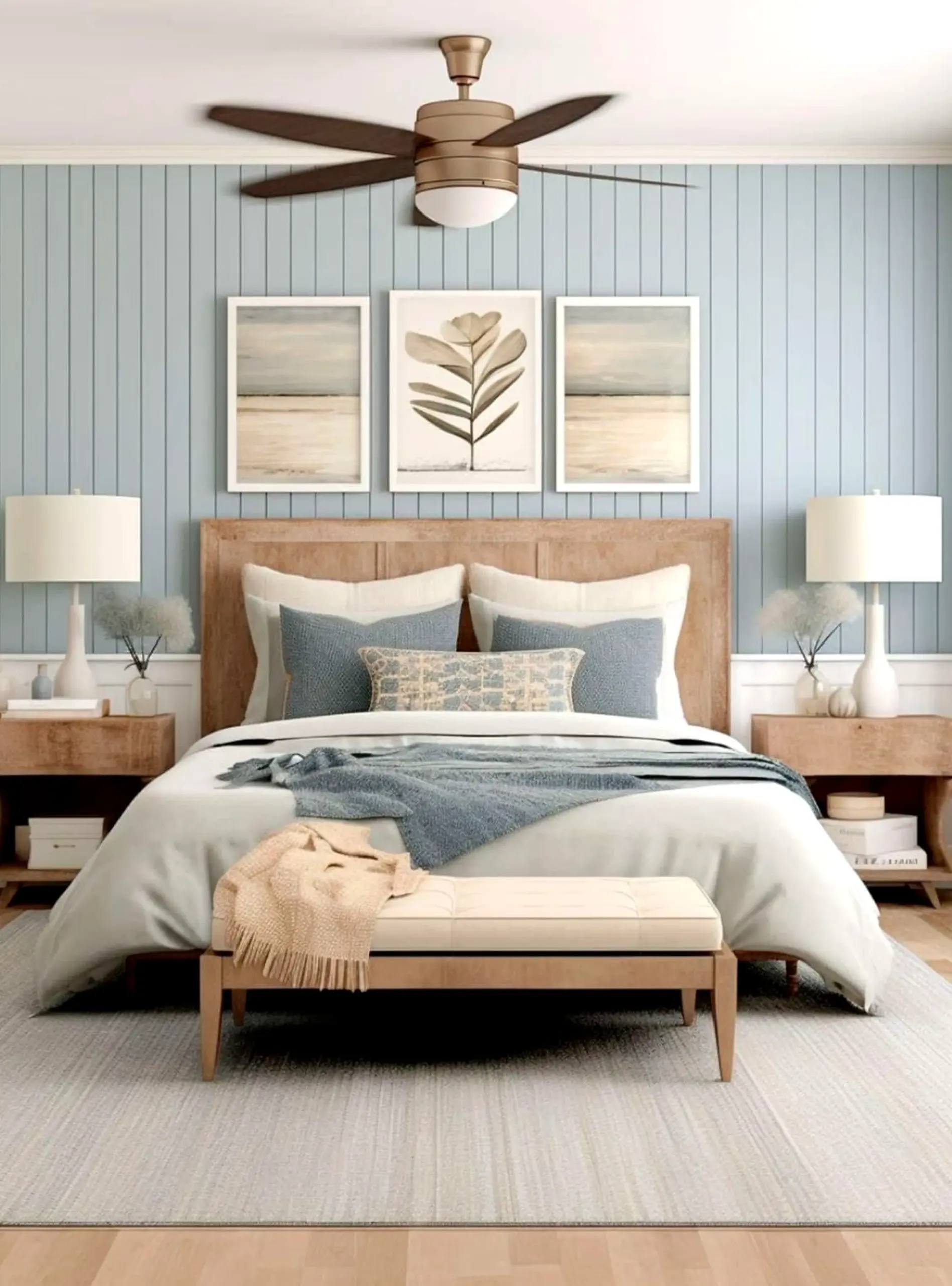 Subtle lamp detail adds a clear layer of softness, helping the composition feel clear and inviting.