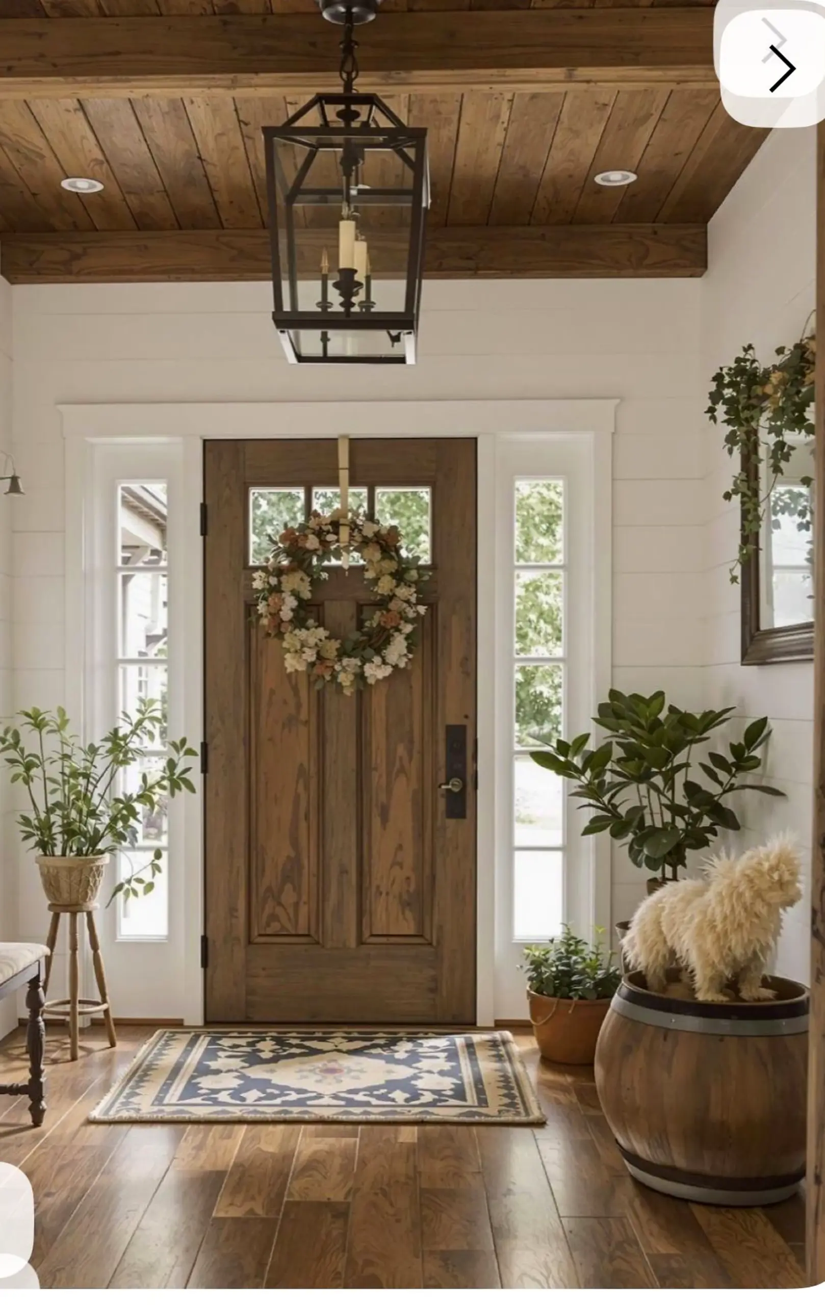 Warm window seat brings charm to the wall, creating a mood that feels settled and welcoming.