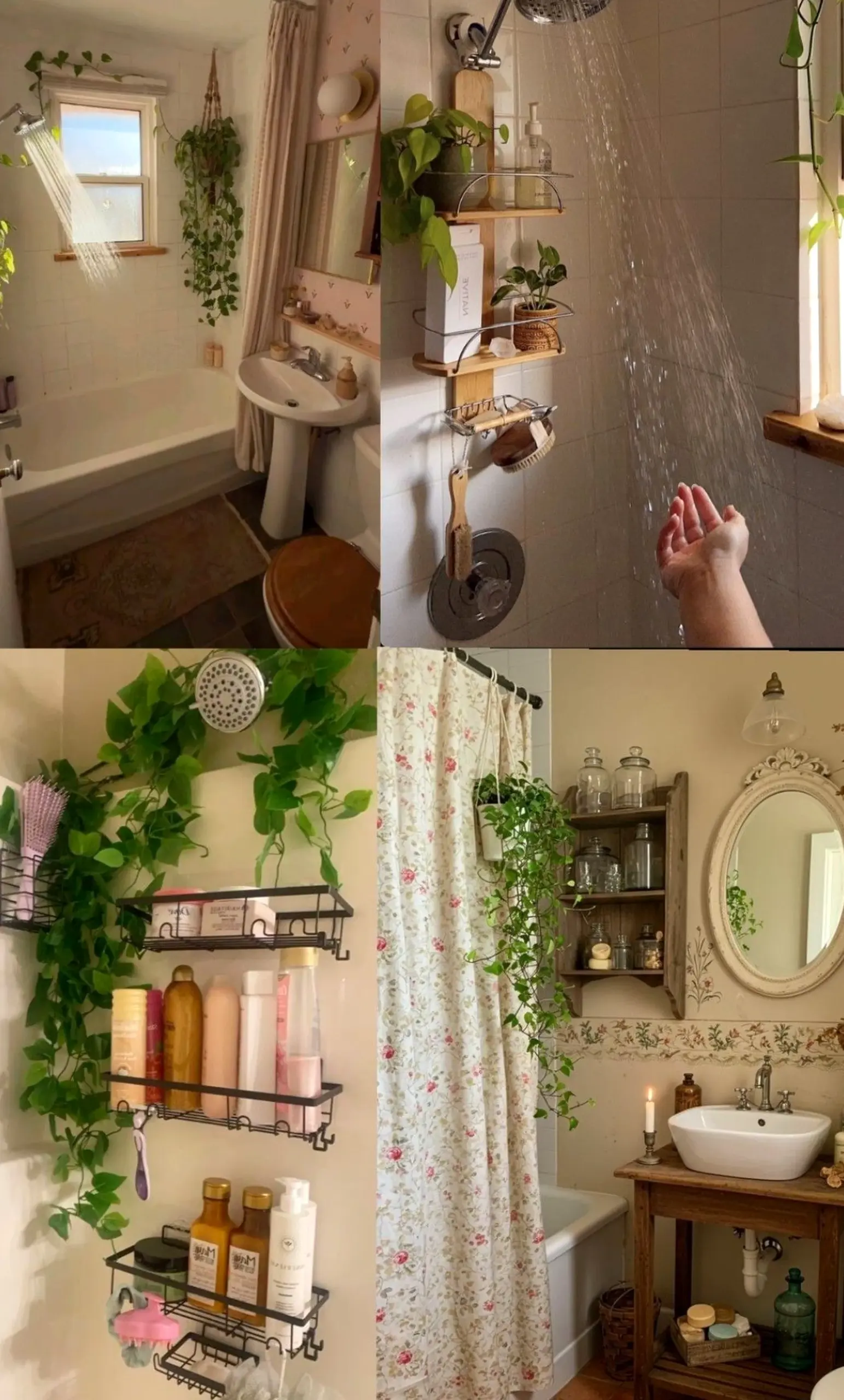 Layered sink area draws attention to charm while the entry stays fresh and intentional.