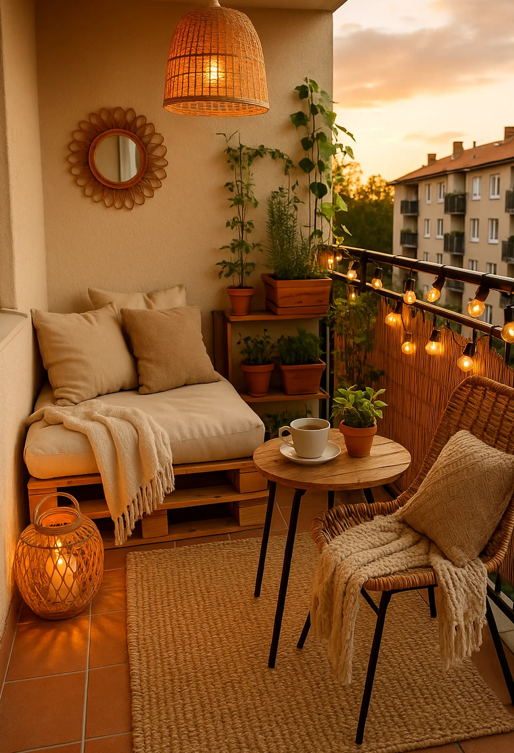 Earthy vase display gives the room more ease, so the whole view feels pleasantly composed.