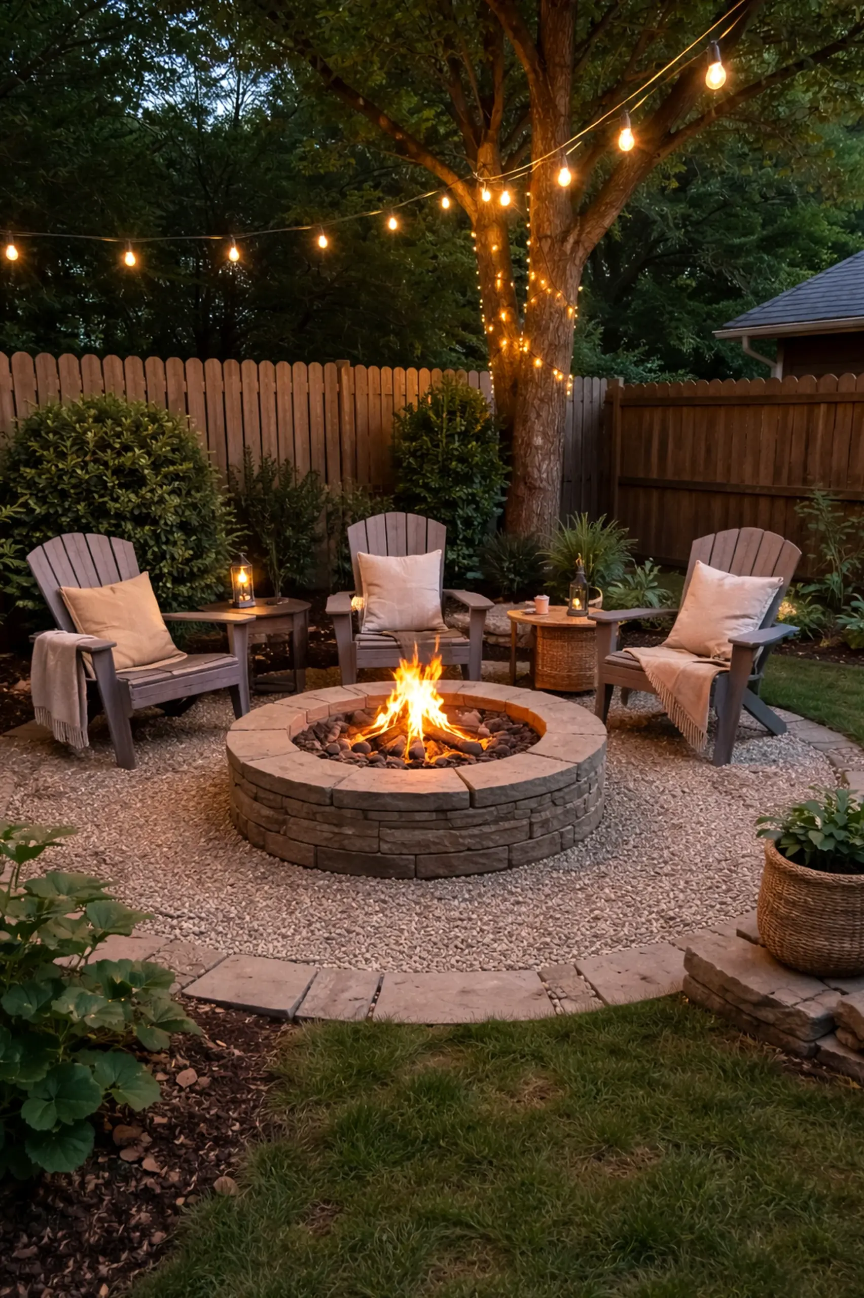 Natural soft sofa adds a clear layer of depth, helping the outdoor space feel clear and inviting.