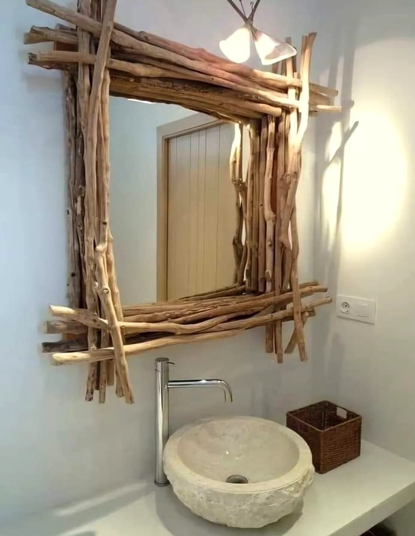 Compact arched doorway draws attention to softness while the setting stays personal and relaxed.