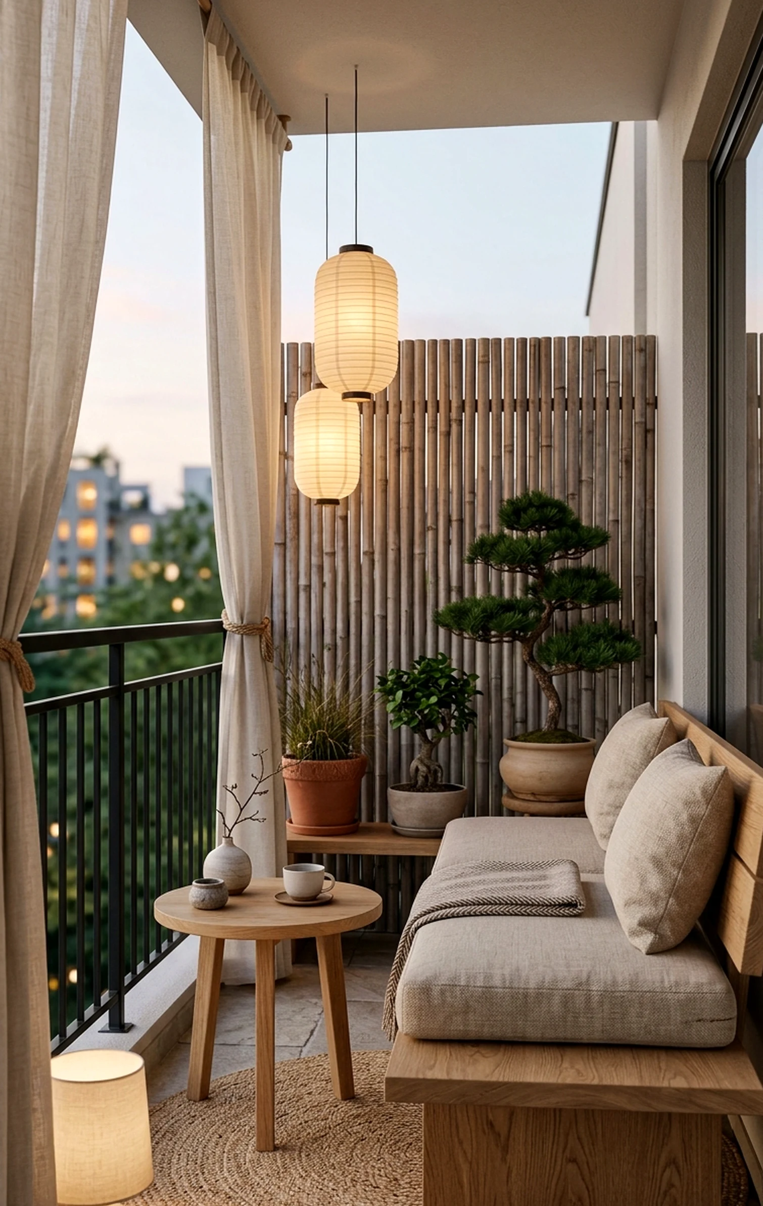 Relaxed cabinet wall introduces movement into the design, keeping the atmosphere pleasantly composed.