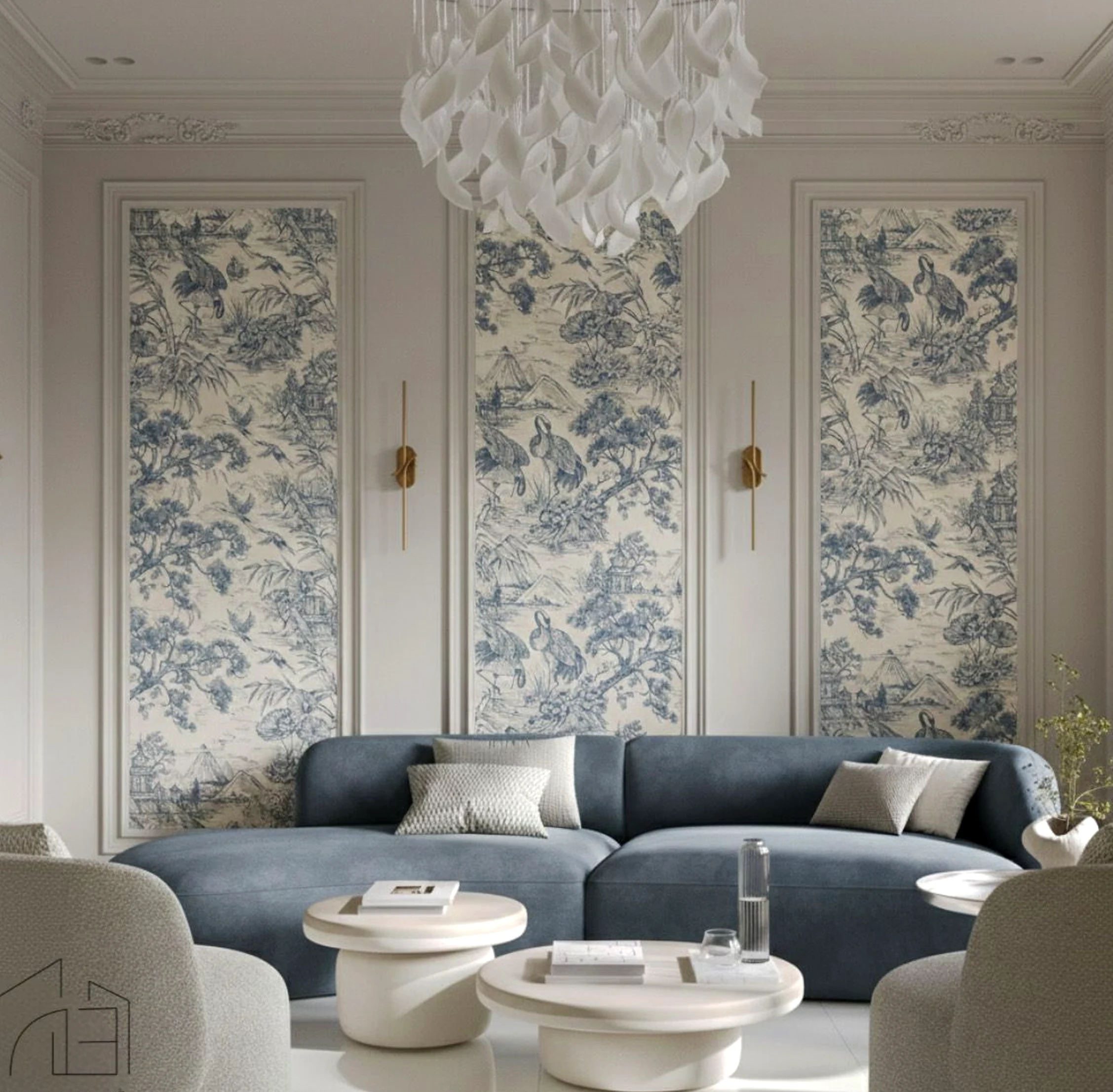 Relaxed entry console draws attention to ease while the composition stays warm without clutter.