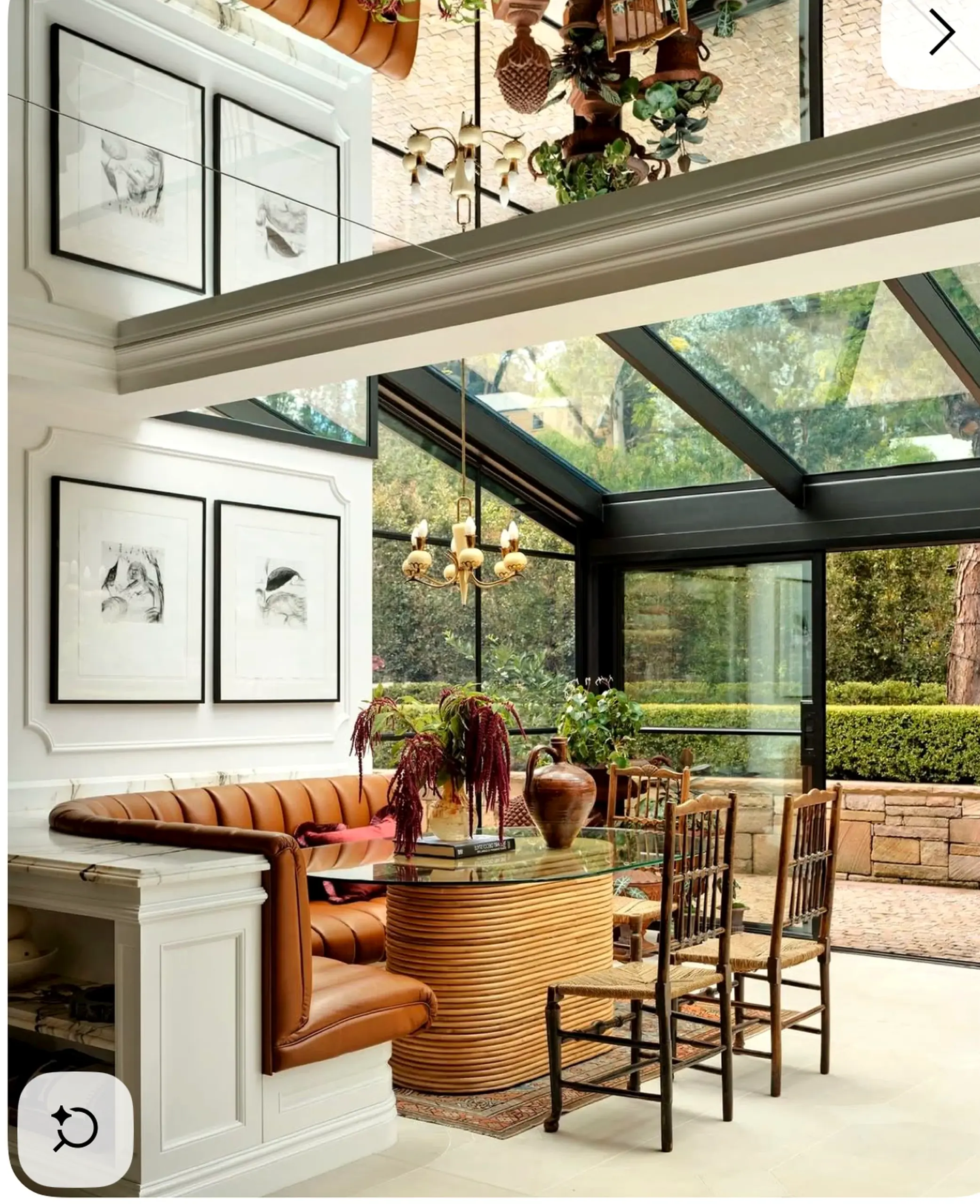 Subtle porch bench adds a clear layer of focus, helping the design feel soft at the edges.