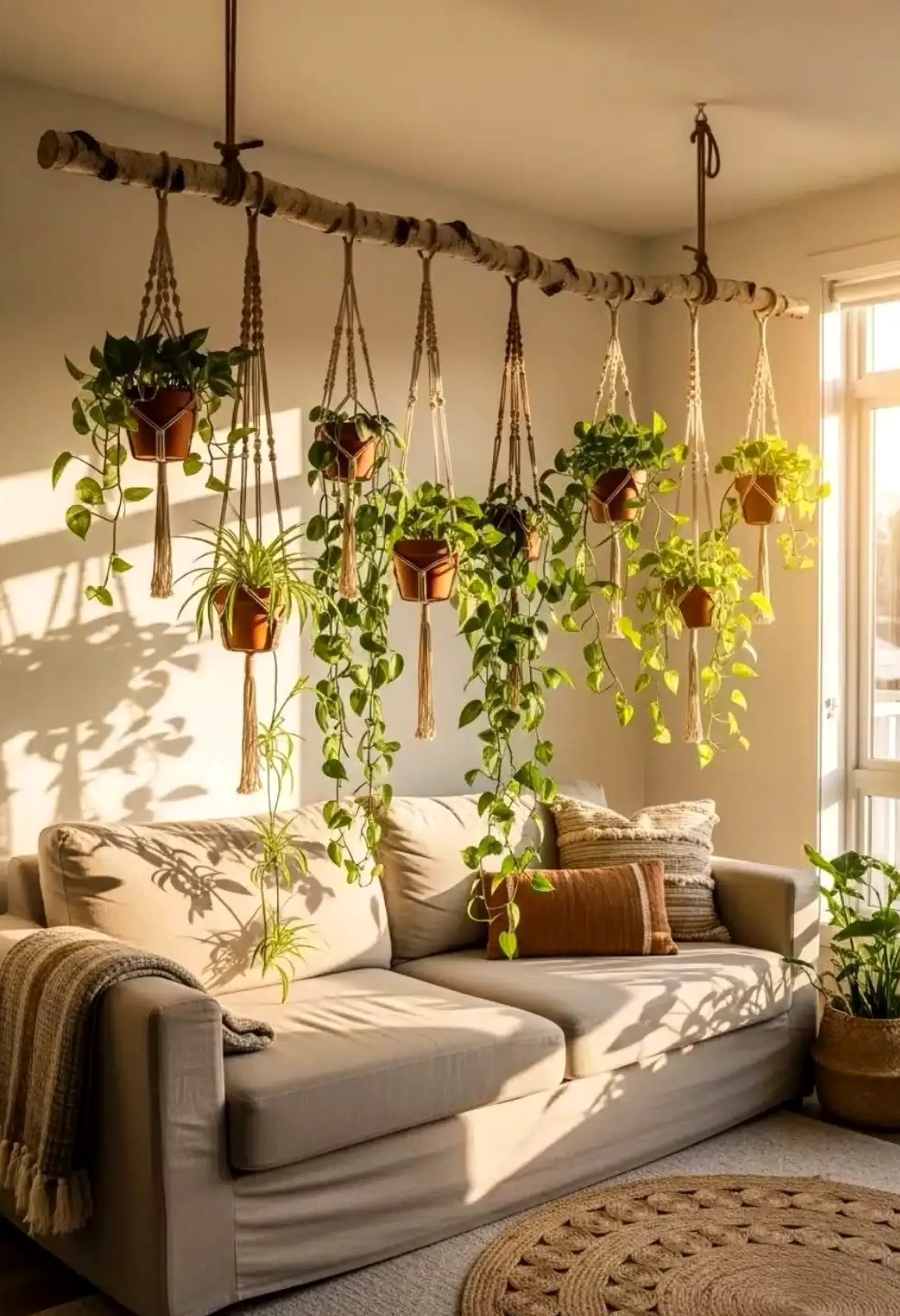 Earthy garden border frames the backdrop with freshness, making the scene feel bright but not busy.