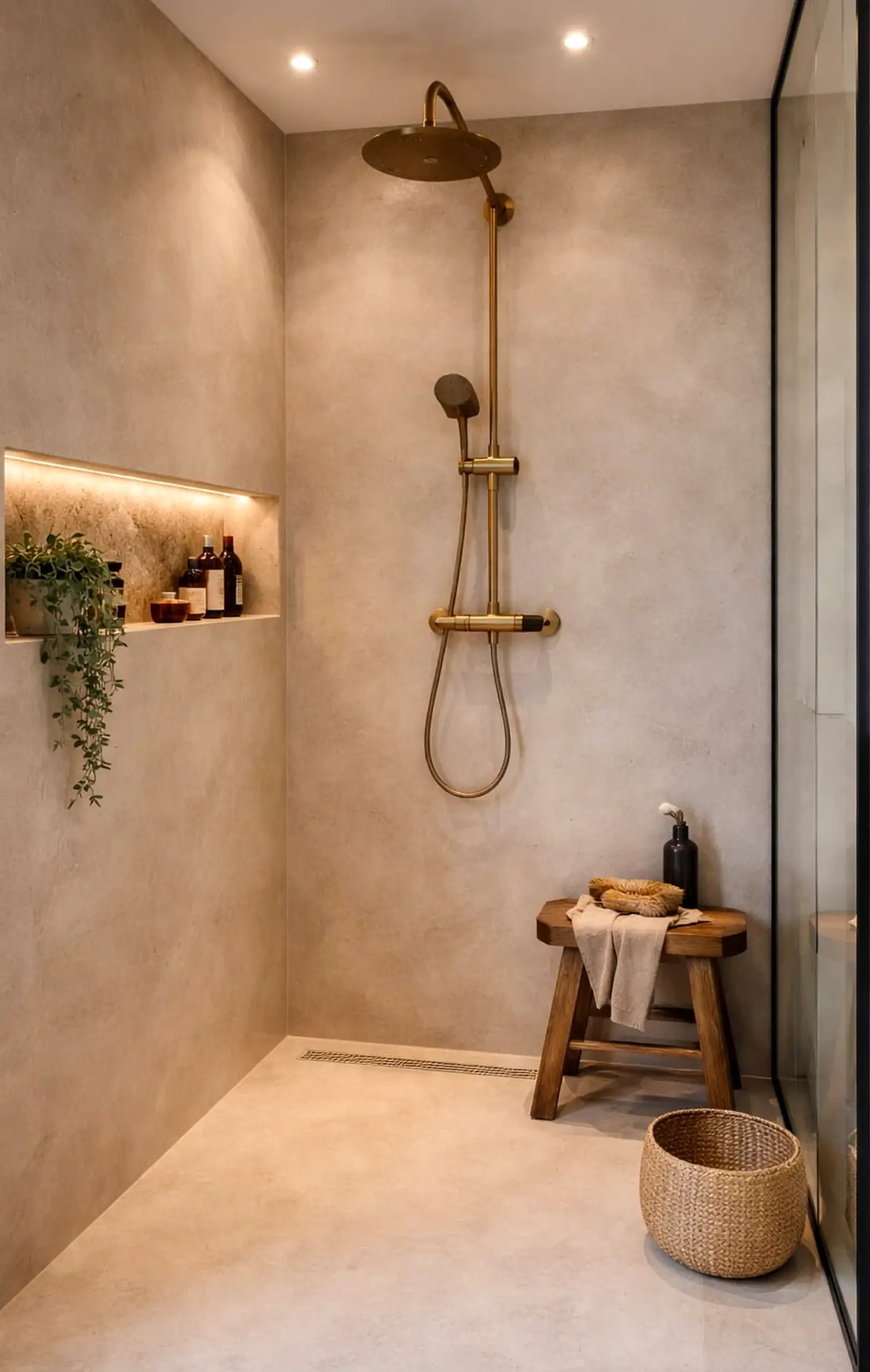 Textured stone path adds depth across the garden edge, giving the decor a finish that feels fresh and intentional.