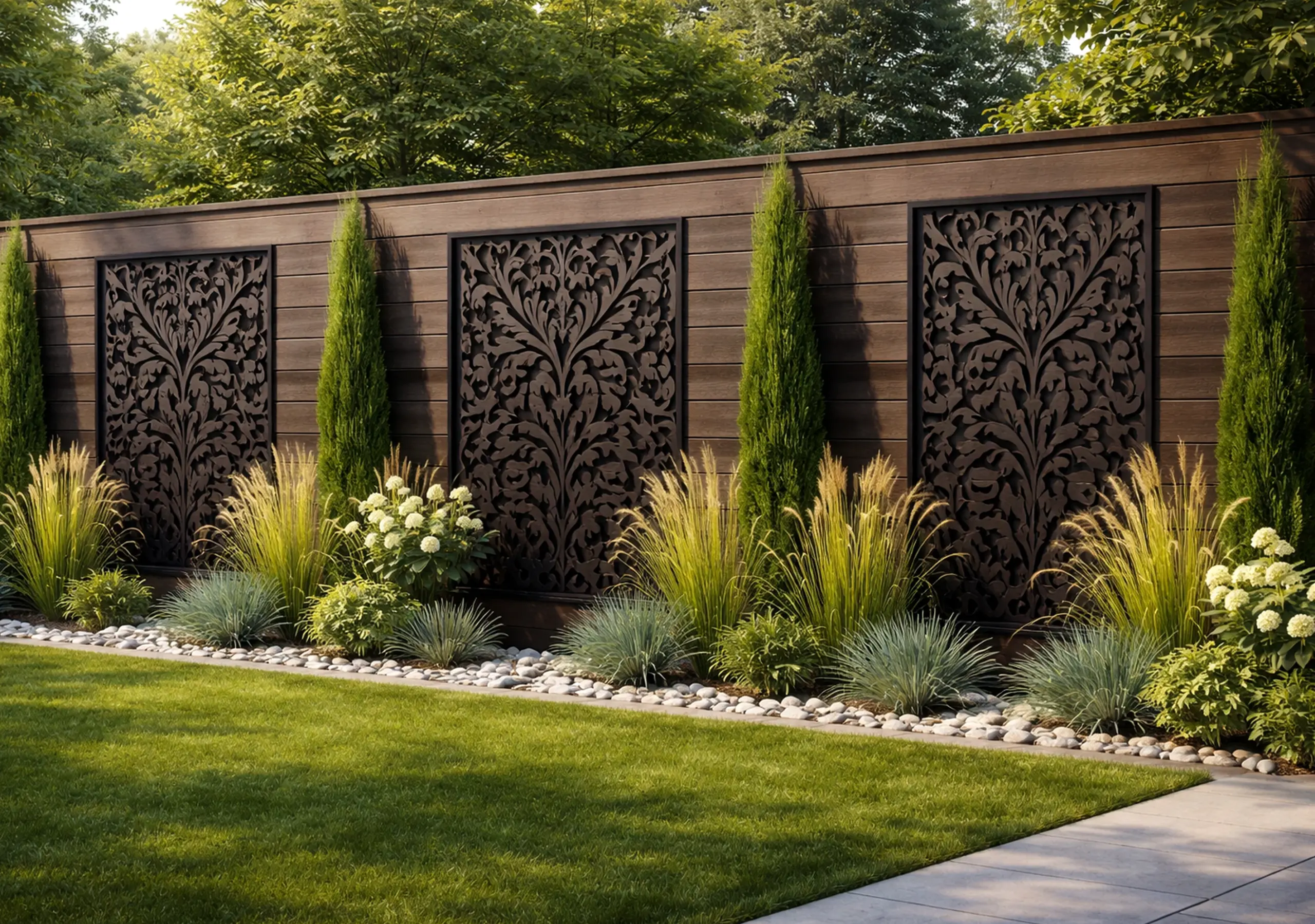 Calm courtyard view gives the setting more shape, so the whole view feels fresh and intentional.
