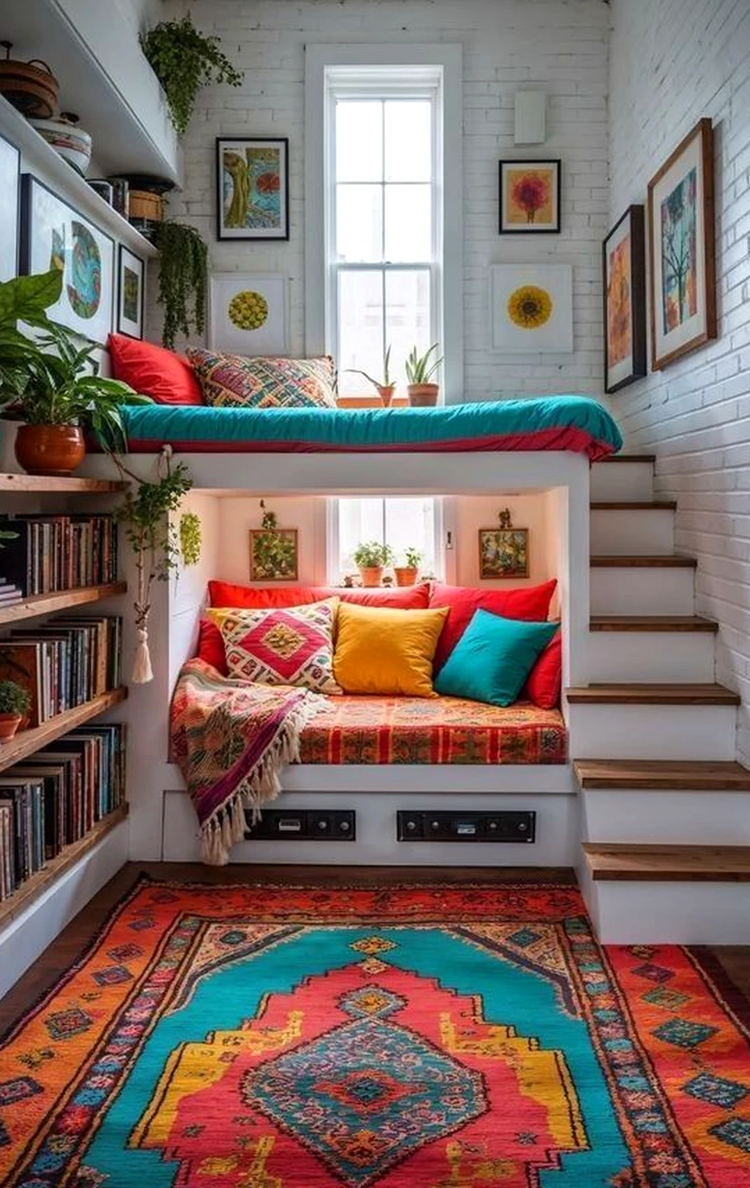 Sunny patio corner supports the outdoor space through personality, leaving the space feeling pleasantly composed.